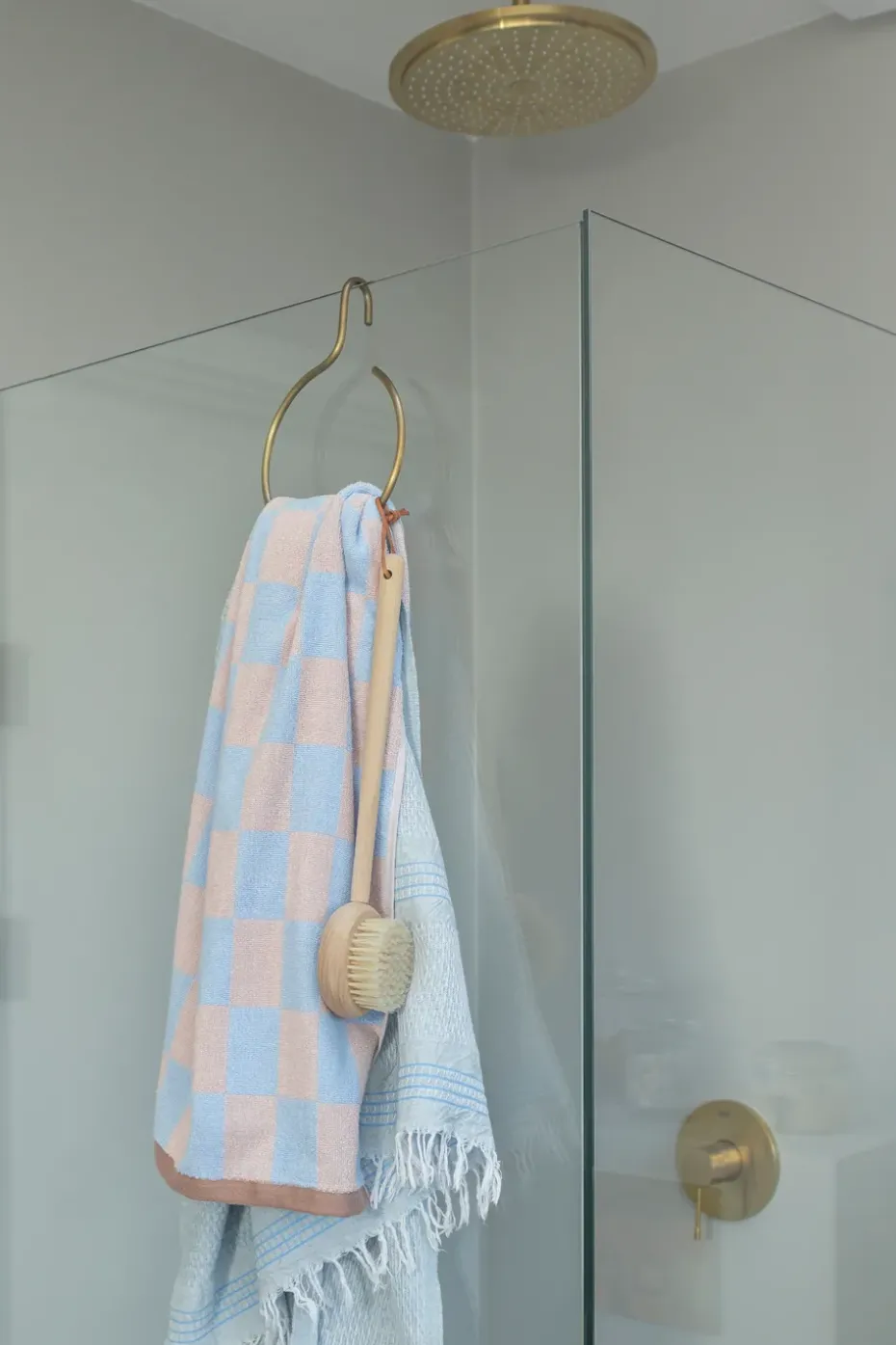 Toalla Retro, Light blue, 70x133 cm