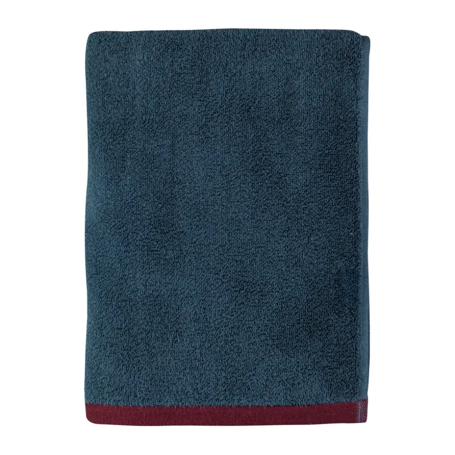 Toalla Soft 70x133 cm, Midnight blue-light grey