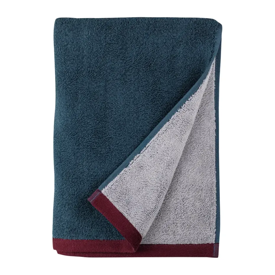 Toalla Soft 50x90 cm, Midnight blue-light grey