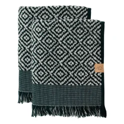 Toallas de invitados Morocco 35x55 cm, 2-pack, Black-white