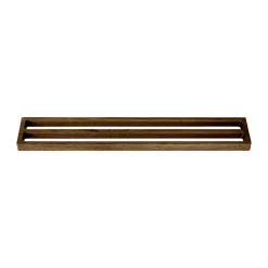Toallero doble Andersen 73,5 cm, Dark Stain Matt Lacquer Ash.