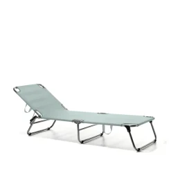 Tumbona Amigo, Tela sage green-aluminio