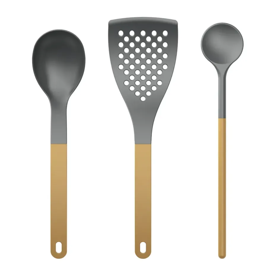 Utensilios de cocina Optima 1, 3 piezas, Curry nylon