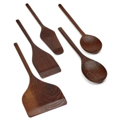 Utensilios de cocina Pure 5 piezas, fresno oscuro