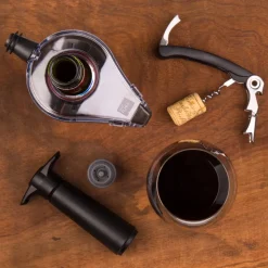 Vacuvin wine saver gift pack, Negro