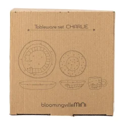 Vajilla Charlie 3 piezas, Azul-blanco