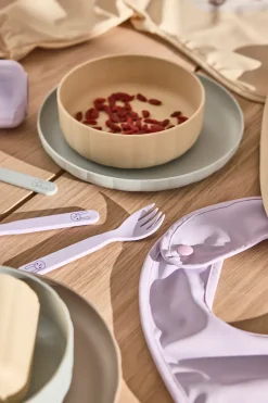 Vajilla infantil Pullo 3 piezas, Pale mint-vanilla-lavender