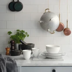 Vajilla Swedish Grace blanco, 8 piezas, 8 piezas