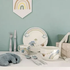 Vajilla y cubiertos infantil Walk like an Elephant, 7 piezas