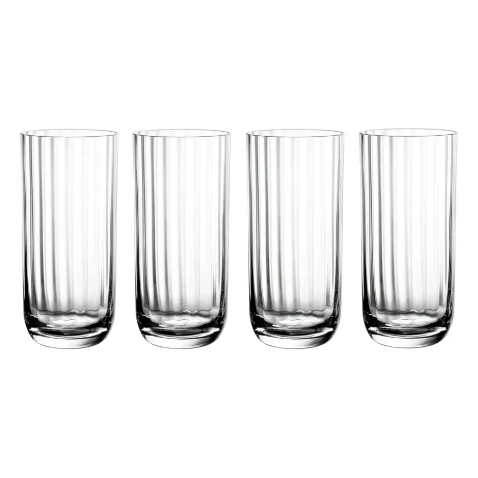Vaso alto Rose Garden 45 cl 4 unidades, Transparente