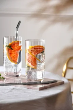 Vaso alto Rose Garden 45 cl 4 unidades, Transparente