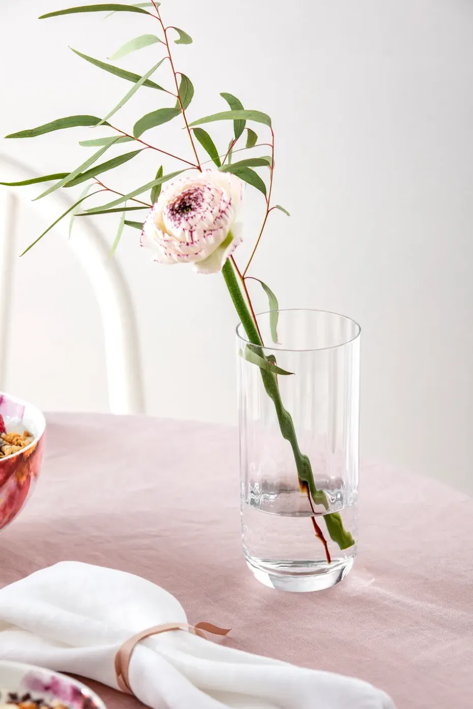 Vaso alto Rose Garden 45 cl 4 unidades, Transparente