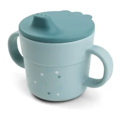 Vaso con boquilla Happy Dots foodie 21,5 cl, Blue