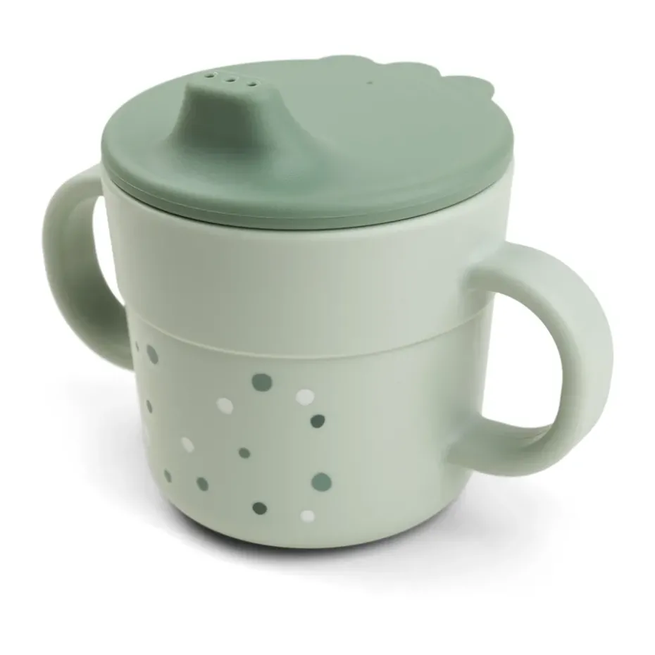 Vaso con boquilla Happy Dots foodie 21,5 cl, Green