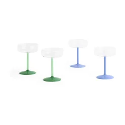 Vaso coupe Tint 20 cl 2 unidades, Clear-jade light blue