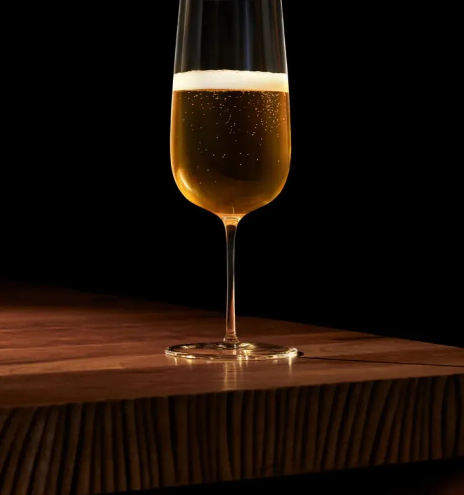Vaso de cerveza hecho a mano Orrefors x Björn Frantzén, 43 cl