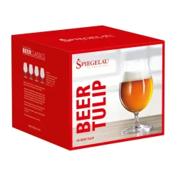 Vaso de cerveza Tulip Beer Classics 4 unidades, claro