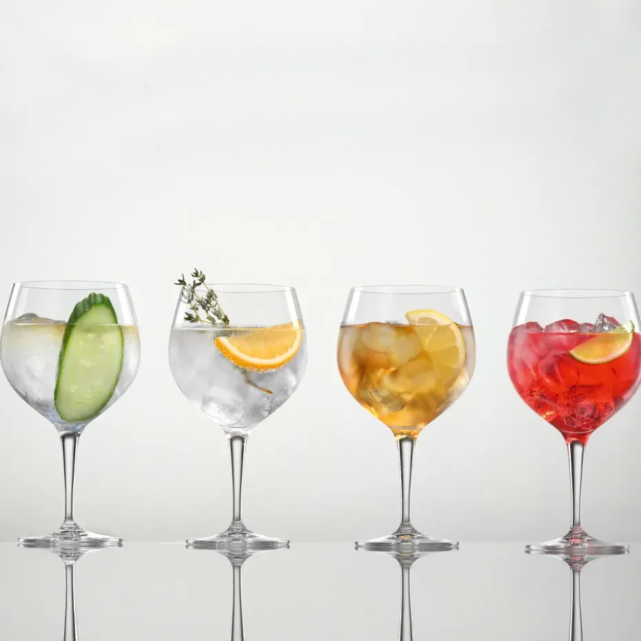 Vaso de gin & tonic 63 cl, 4 unidades, claro