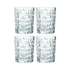 Vaso de whisky Bossa Nova 33 cl 4 piezas, Transparente