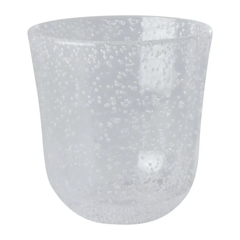 Vaso diseño burbuja Rice acrílico 41 cl, Claro