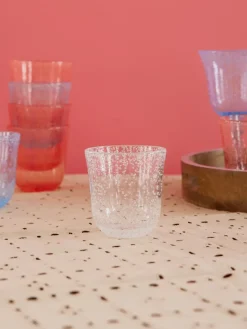 Vaso diseño burbuja Rice acrílico 41 cl, Claro