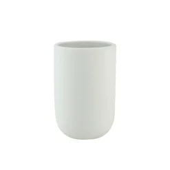 Vaso para cepillos Lotus, blanco