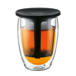 Vaso térmico con filtro Tea For One, negro