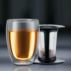 Vaso térmico con filtro Tea For One, negro