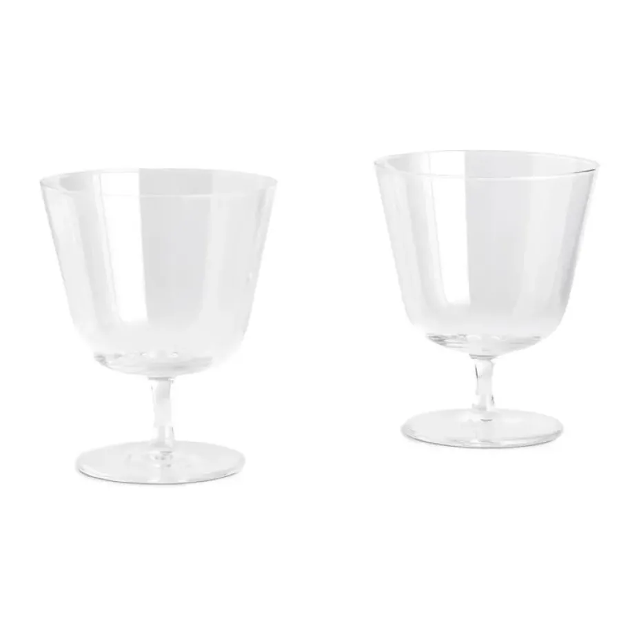 Vasos Curve Stem, 2-pack, Clear