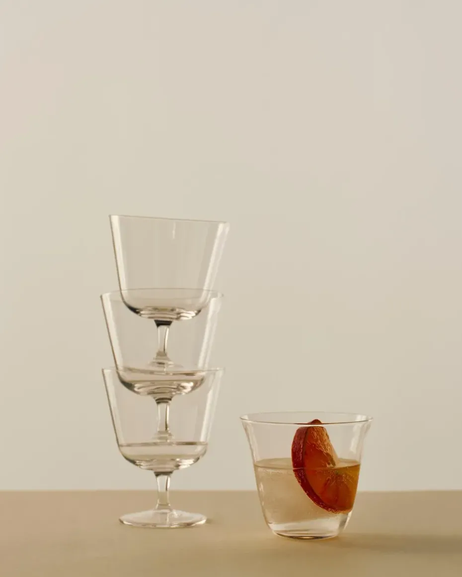 Vasos Curve Stem, 2-pack, Clear