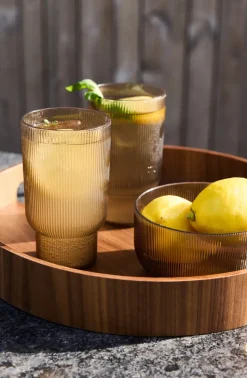 Vasos para bebida Billi 43 cl, pack de 4, Marrón