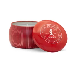 Vela aromática Solstickan 25 h, Rojo-canela y naranja