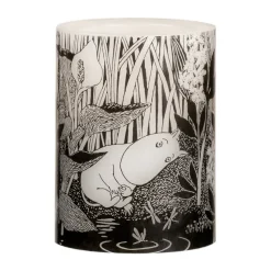 Vela gruesa LED Moomin 10 cm, The pond