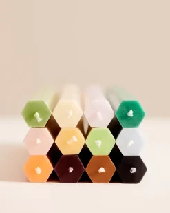 Vela Hexagon Candle mix 4-pack, Fresh
