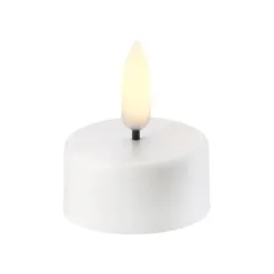 Vela pequeña LED Uyuni blanco, Ø3,8 cm