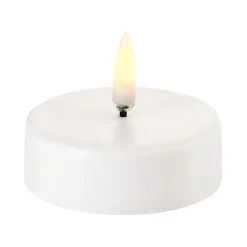 Vela pequeña LED Uyuni blanco, 6,1 x 2,2 cm