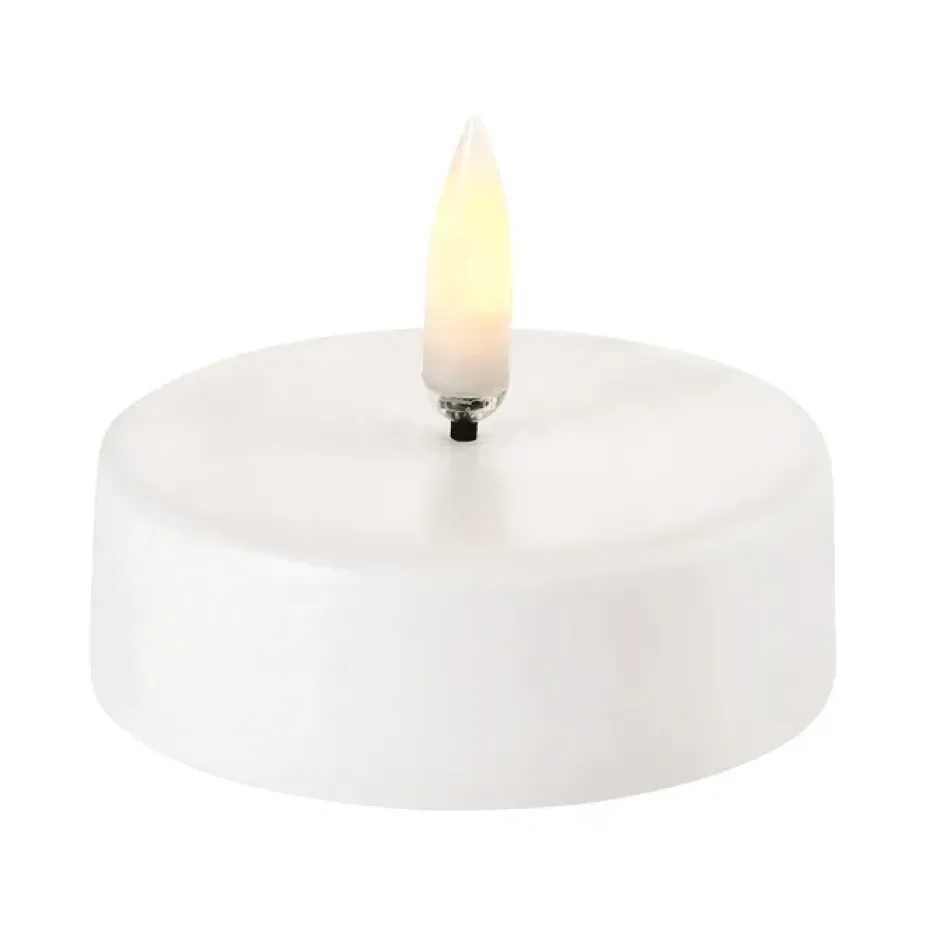 Vela pequeña LED Uyuni blanco, 6,1 x 2,2 cm