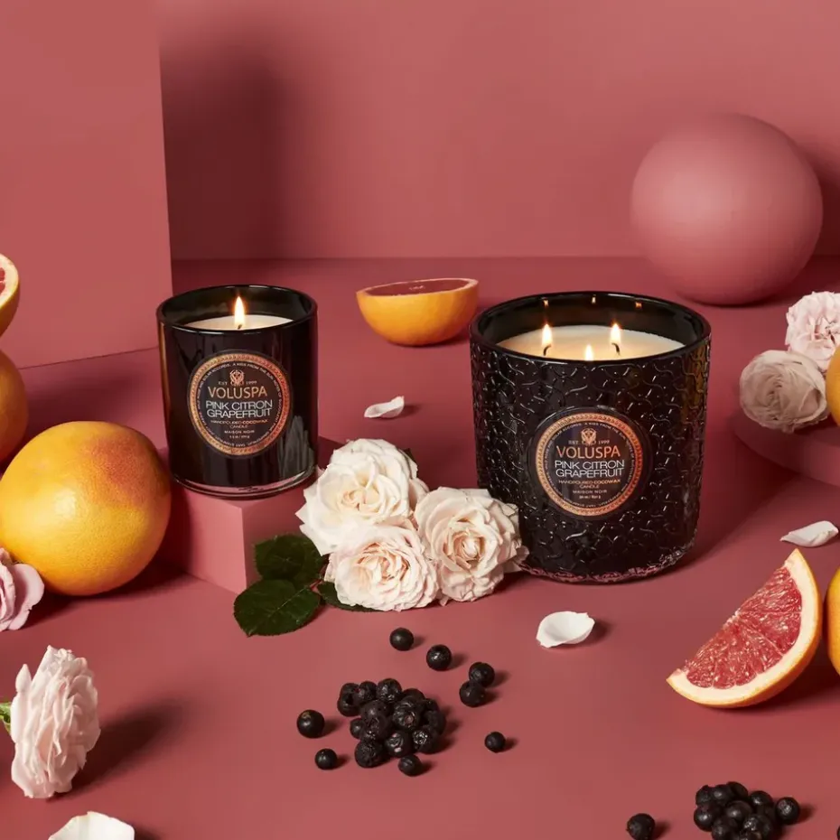 Vela perfumada Classic Maison Noir 60 horas, Pink Citron Grapefruit