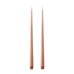 Velas LED ester & erik, 2-pack, 20 Rosy caramel, 40 cm