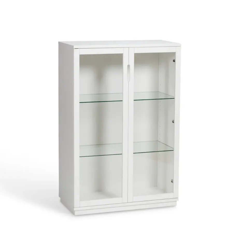 Vitrina Aoko 120 cm, Lacado blanco