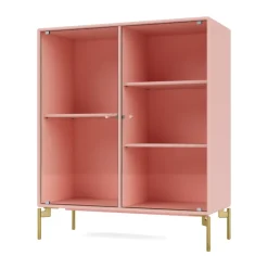 Vitrina Ripple II 69,6x82,2x30 cm, Ruby-ben brass