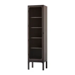 Vitrina Trace SC87 50x192x40 cm, Dark stained oak