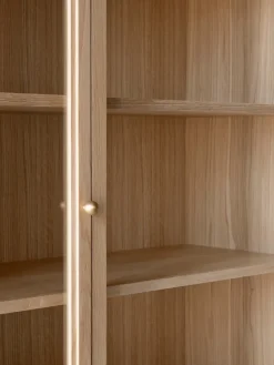 Vitrina Trace SC88 120x192x40 cm, Natural naturalal oak