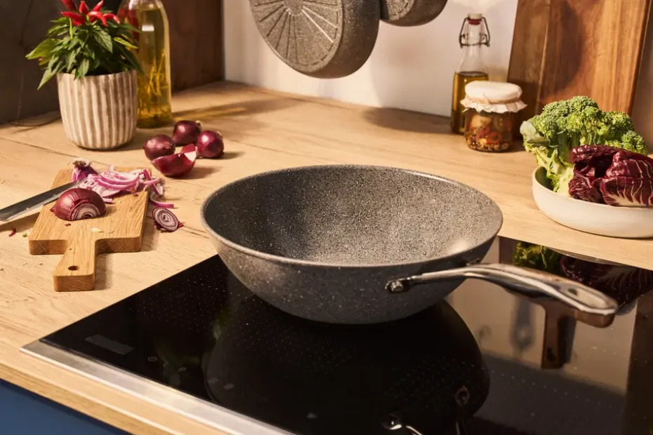 Wok de cerámica Ballarini Salina Ceramic Granit, 30 cm